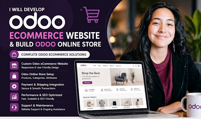 develop odoo ecommerce website and build odoo online store