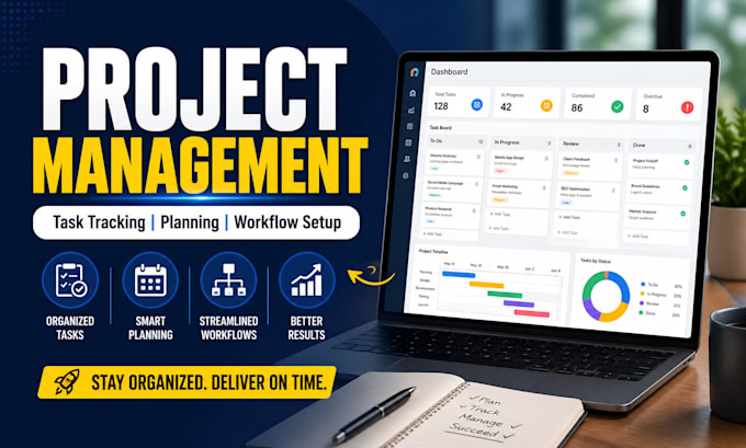 be your project manager, virtual assistant and manage project professionally