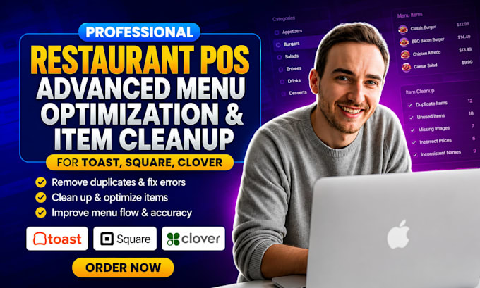 optimize toast square and clover pos menu items