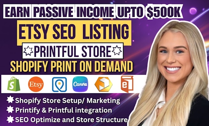 shopify print on demand store with printify, printful and etsy pod integration