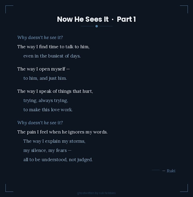 write emotional fiction poetry and engaging scripts