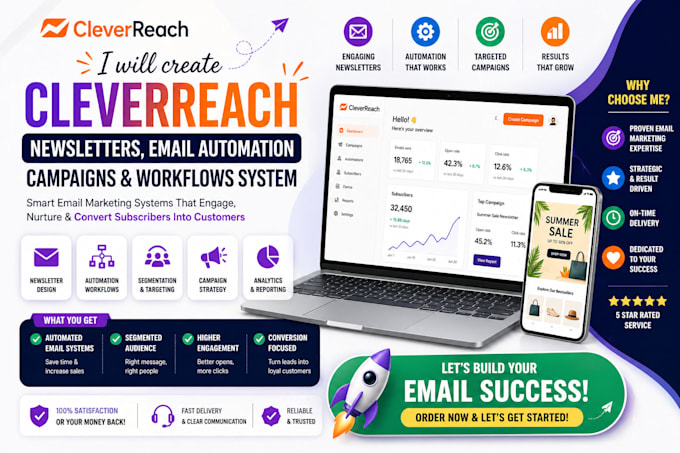 create cleverreach newsletters email automation campaigns workflows system