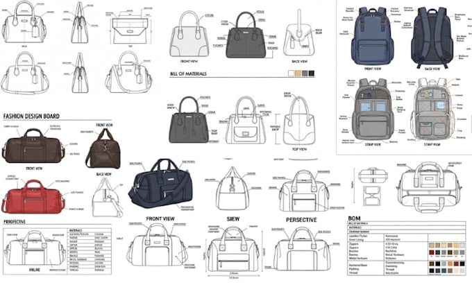 do bag design, bag tech pack, handbag, backpack design, tote bag design