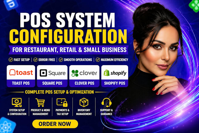 configure pos system for restaurant retail and small business