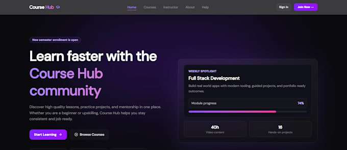 a full stack web application using nextjs and supabase