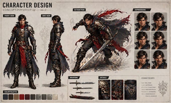 Create character concept art for games, books and fantasy by V_gaara ...