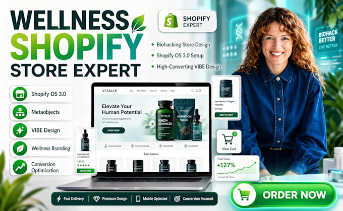 architect your biohacking or wellness shopify store