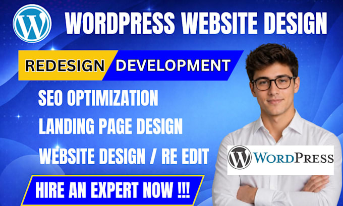 build wordpress website design, redesign wordpress website development, kadence