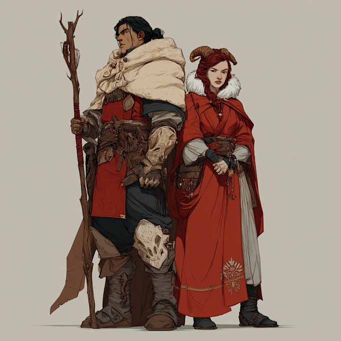 dnd character art and character designer