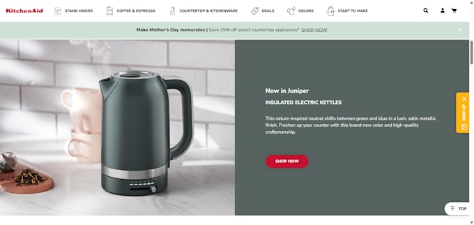 design kettle shopify store kettle website kitchen kettle store