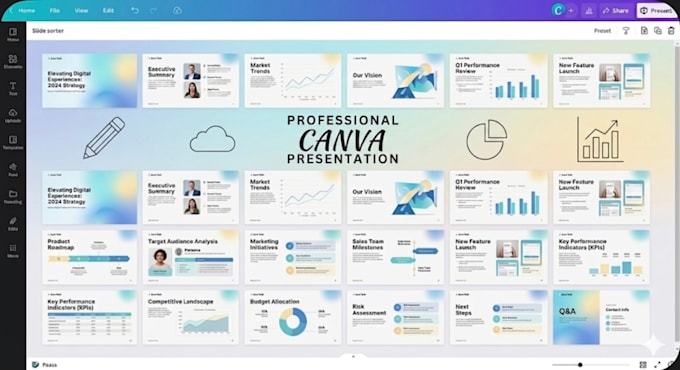 design professional canva presentations
