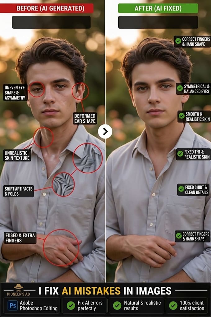 fix, edit, enhance, correct your ai images or art flawlessly