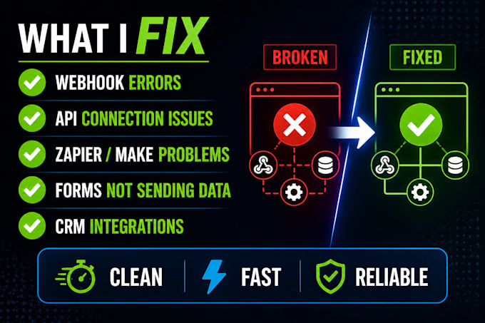 fix your webhook, API, or automation fast
