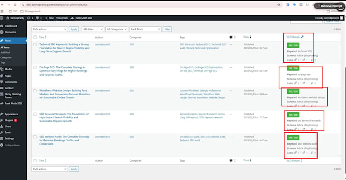provide onpage, technical, and wordpress SEO audit