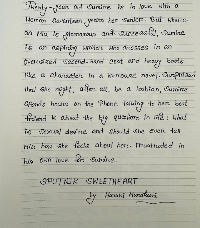 do neat,beautiful and professional handwriting