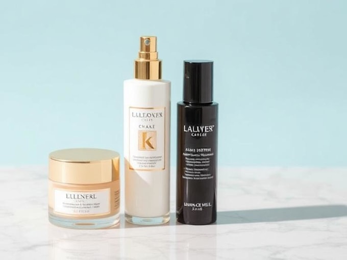 create luxury cosmetic product packaging label