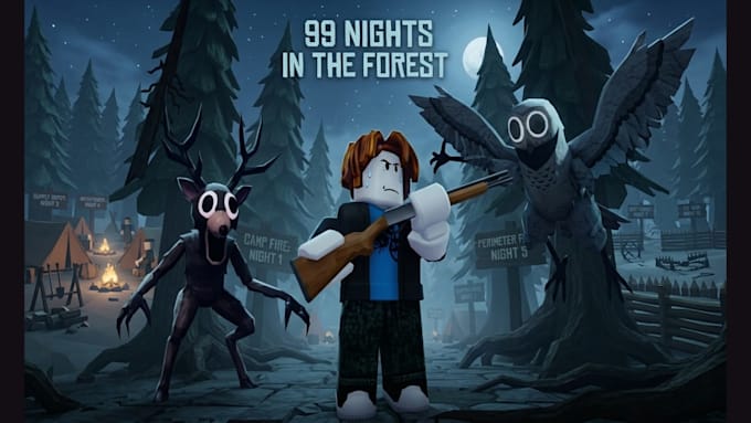 develop 99 nights in the forest roblox game, as a roblox game developer