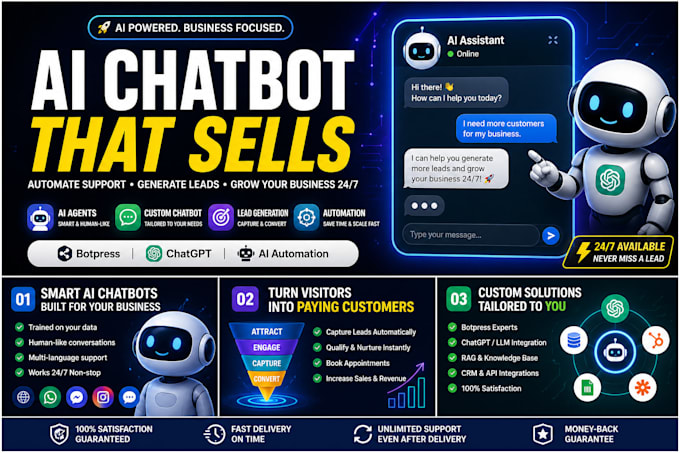 build ai agent botpress openai fix manychat automation chatbot setup zapier api