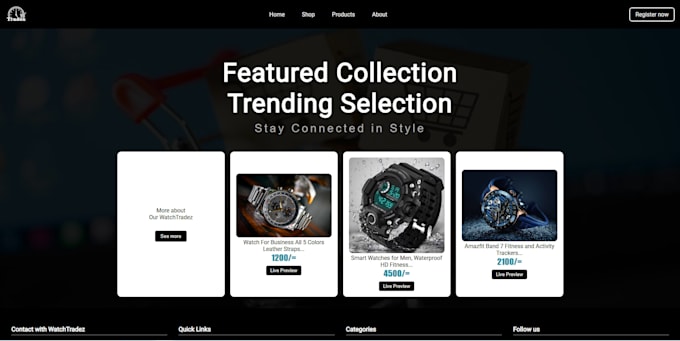 Build a modern responsive frontend website using html,css,js by ...