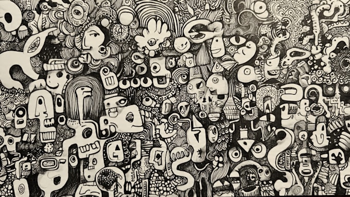 create clean and unique doodle art designs