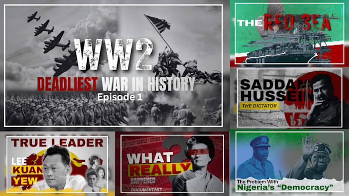 design compelling history and documentary thumbnails