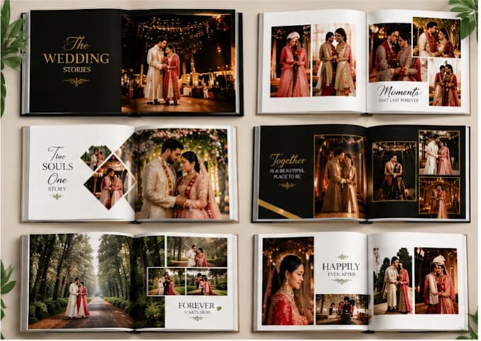 design a professional wedding album
