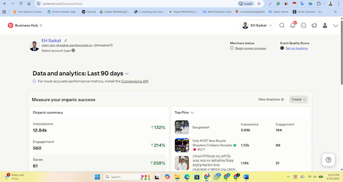 manage pinterest ads and shopping campaigns using performance plus