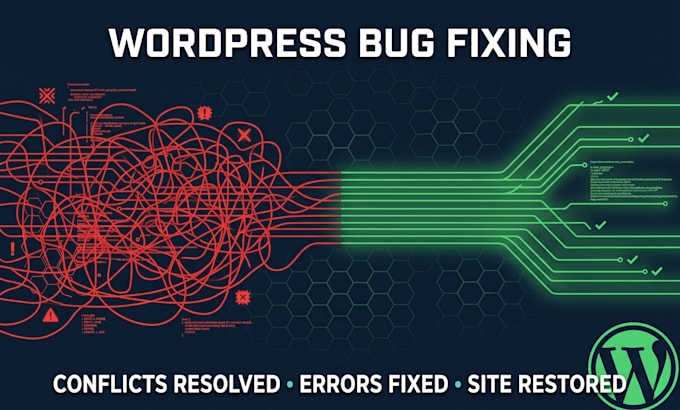 fix your broken wordpress site, errors and plugin conflicts