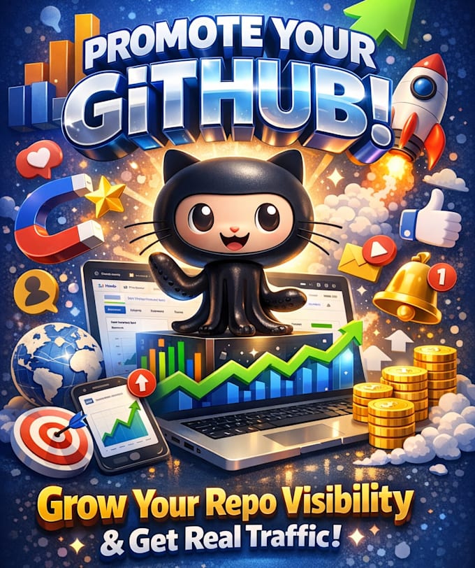 github promotion, grow repo visibility for real traffic, promote github project