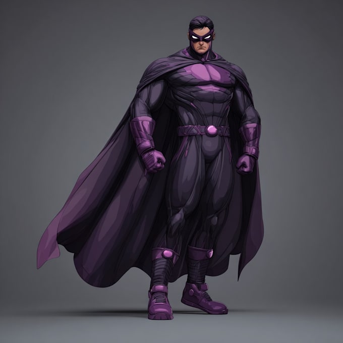do superhero or villain character designe