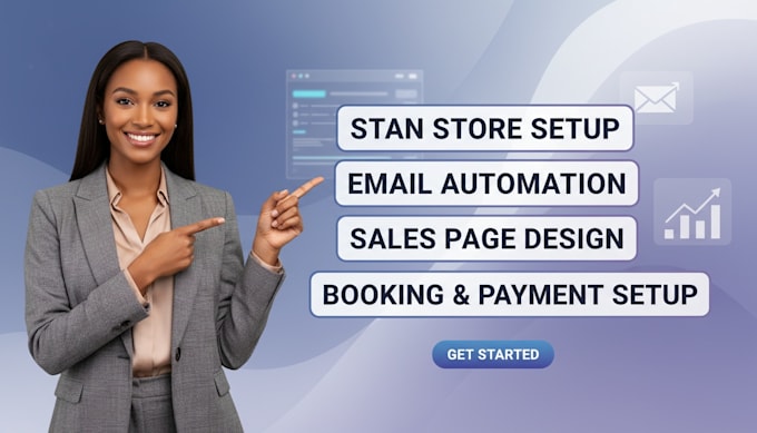 setup stan store stan store setup stan store website systeme io landing page