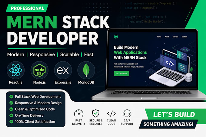 Develop full stack website using mern stack professionally by Rehana30 ...