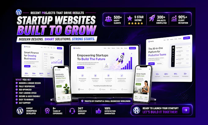 build a modern wordpress website for startups that drives sales and growth