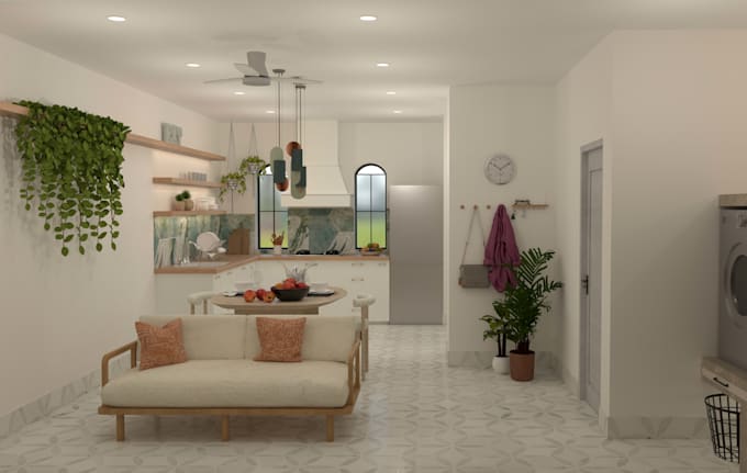 create realistic 3d interior visualizations for your rooms