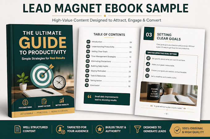 write a lead magnet ebook or PDF for your business