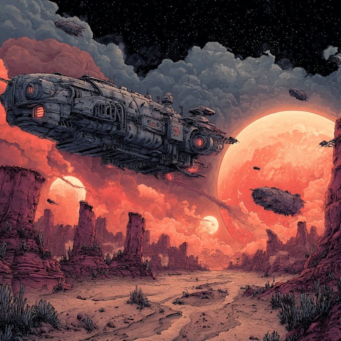 sci fi illustration and sci fi art