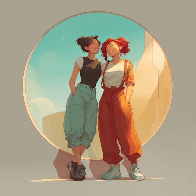 make an unique friendship portrait