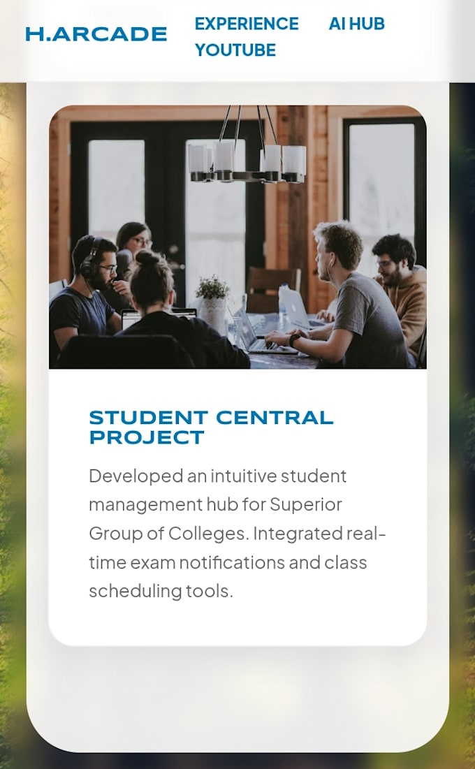 design a premium ai learning dashboard or custom web portal