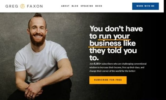keynote speaker website, public speaker website performance coach website wix