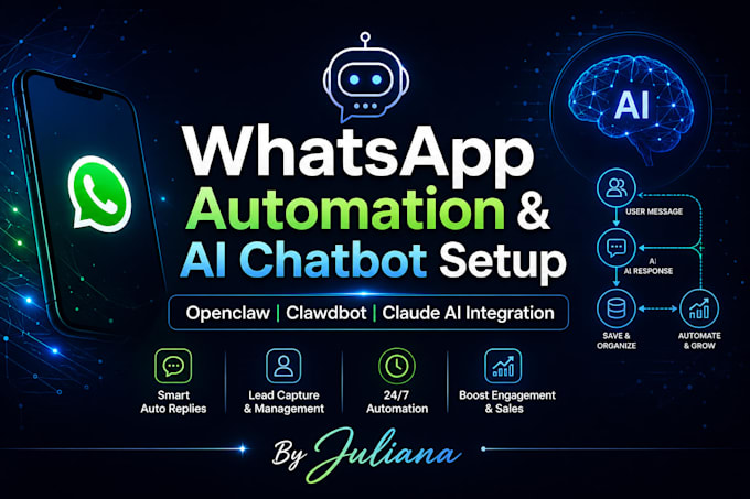 install openclaw set up clawdbot and create whatsapp automation with claude code