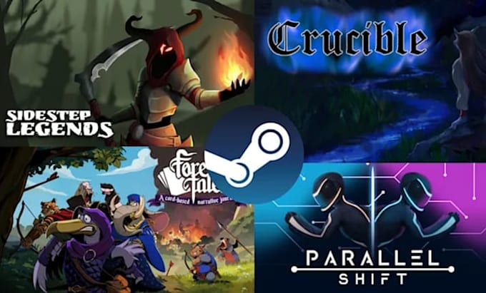 draw your game art and steam capsule