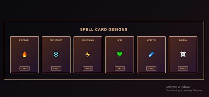 pro game card, icon design, for card games, mobile games