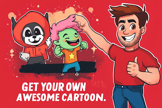 turn your idea into fun cartoon illustration
