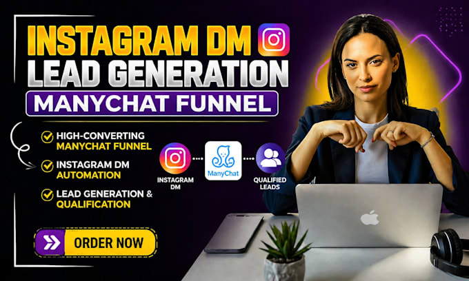 build an instagram dm lead generation manychat funnel