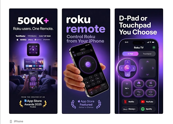 design premium app screenshots for ios and android