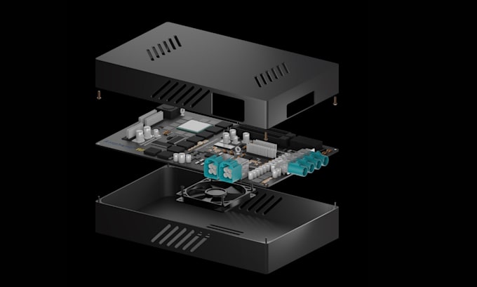 design custom pcb enclosure pcb casing electronic casing ready for 3d printing