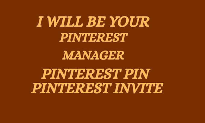 be your pinterest manager