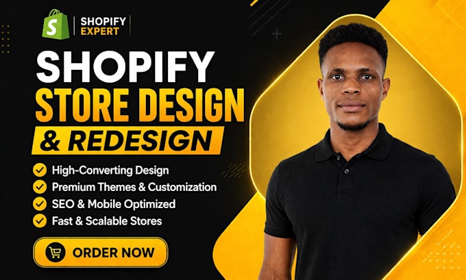 shopify store design, redesign shopify store, build shopify website