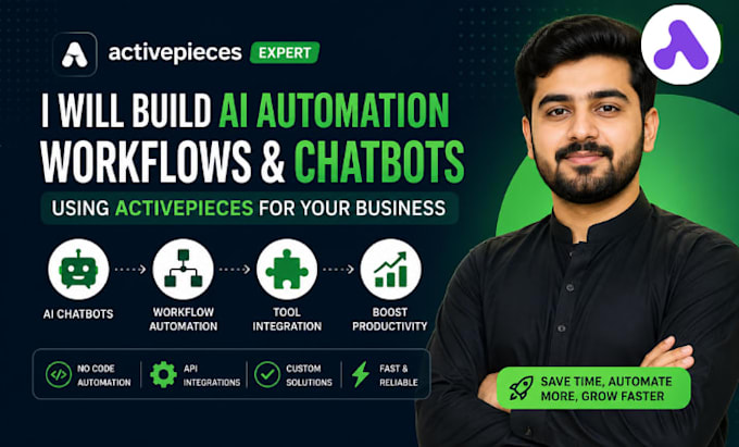 build ai automation workflows and chatbots using activepieces for your business