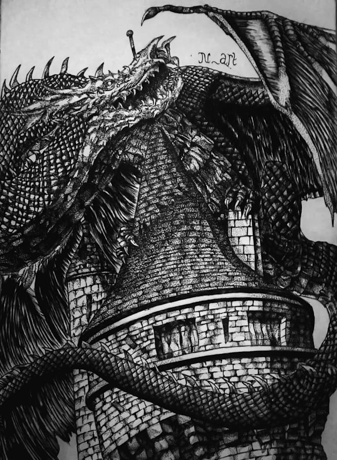 create dark psychological horror illustration